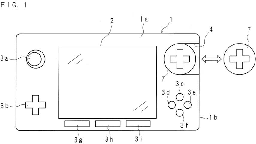 Image for Nintendo patent describes portable with swappable controls