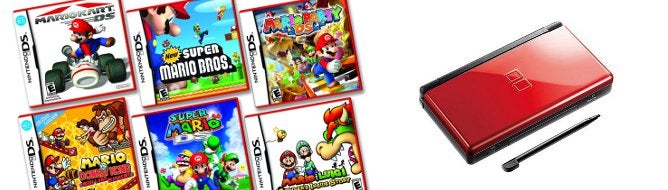 Image for Nintendo drops price of DS Lite to $99.99 in the US while Mario goes red