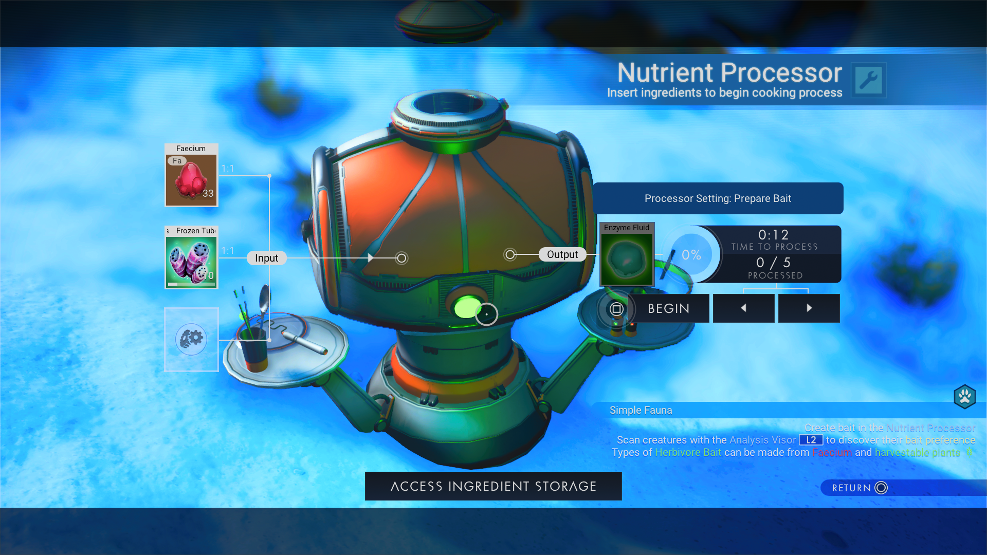 Image for No Man’s Sky: Beyond Creature Taming Guide – how to build the Nutrient Processor and get bait