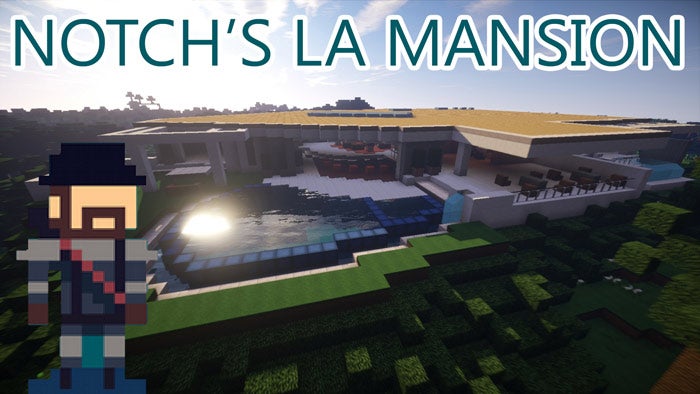 Image for Of course someone recreated Notch's expensive mansion in Minecraft  