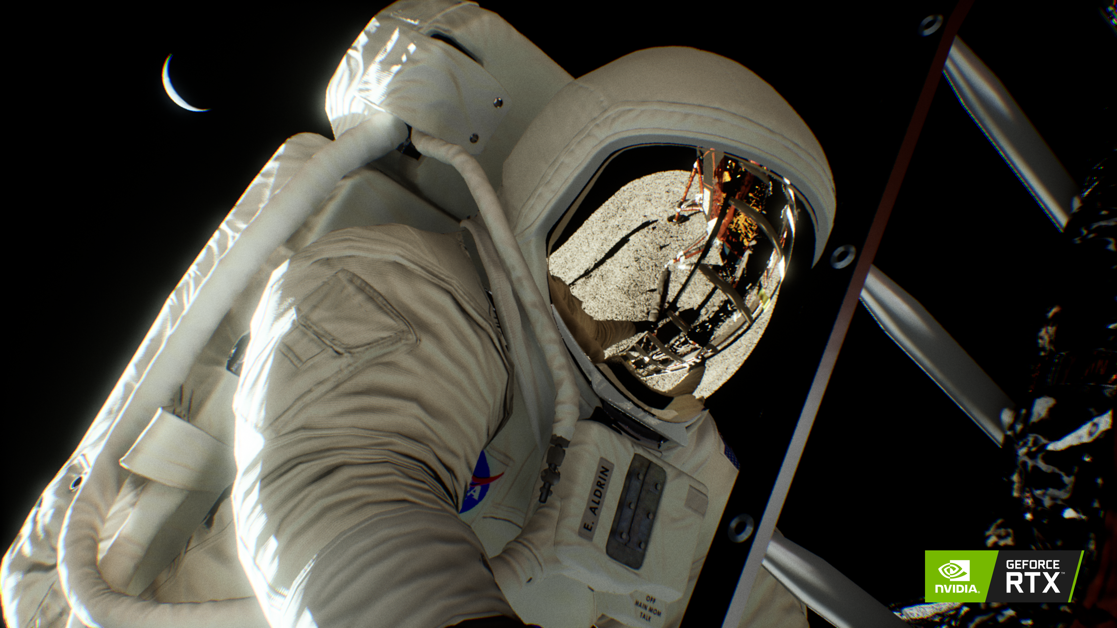 Image for Nvidia uses its ray tracing tech to confirm the moon landing wasn't faked