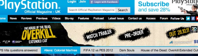 Image for Official PlayStation Magazine UK launches website