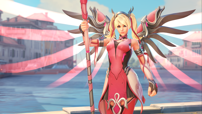 Image for Overwatch is selling a special Pink Mercy charity skin to support breast cancer research