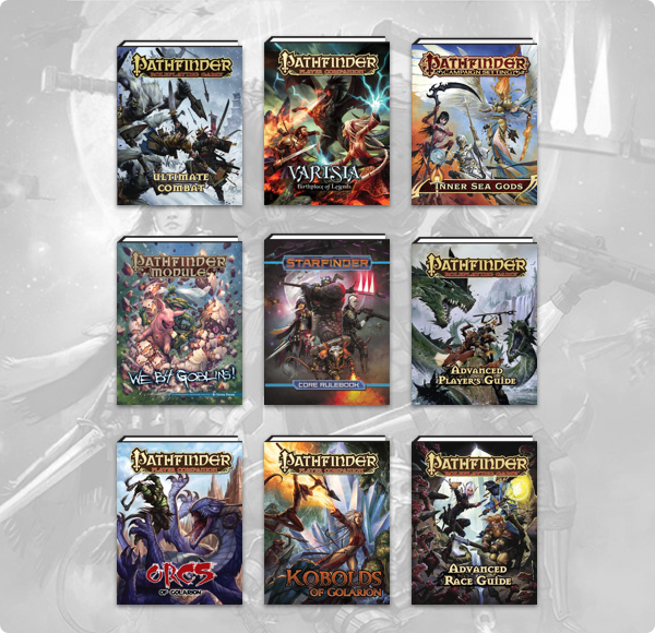 Image for A huge stack of Pathfinder RPG manuals are available from $1 in the Humble Book Bundle