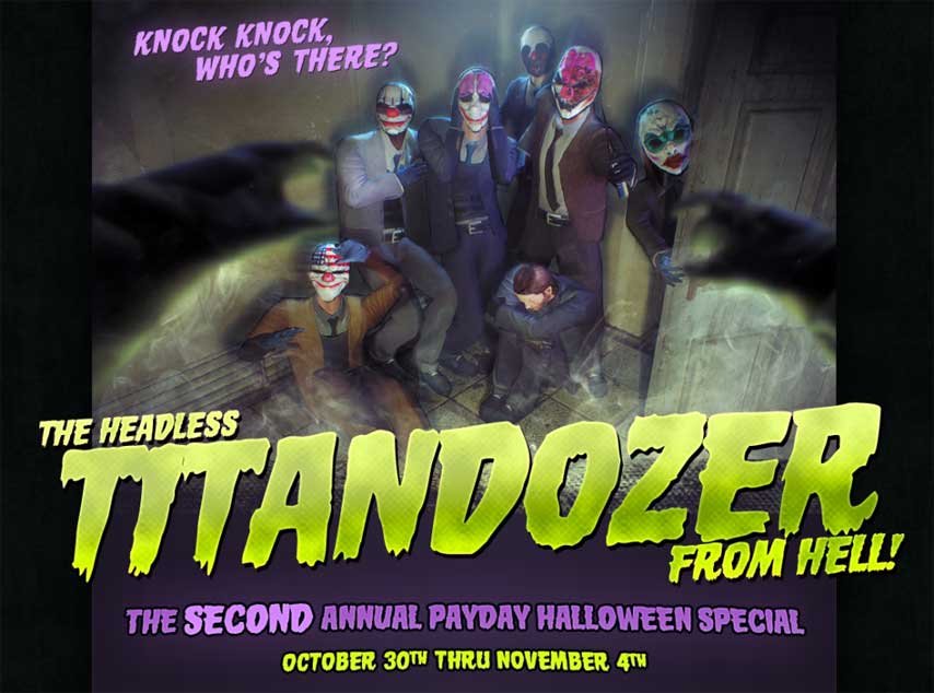 Payday 2 is also throwing a Halloween event VG247