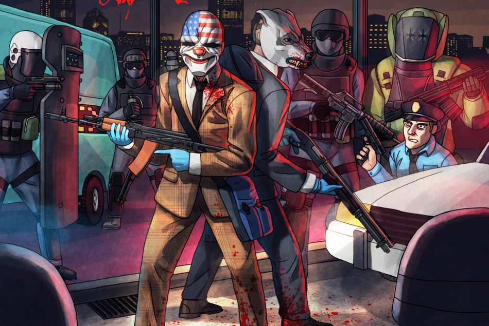 Image for Payday 2 meets Hotline Miami this month with upcoming DLC 