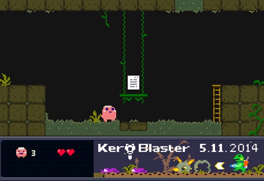 Image for Kero Blaster prologue demo Pink Hour released by Studio Pixel