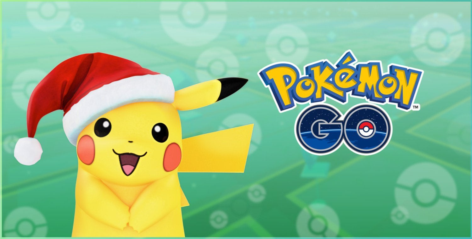 Santa hat pikachu pokémon go clearance