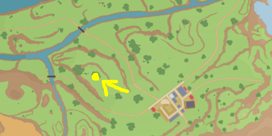 A map view of where to find a Dawn Stone in Pokemon Scarlet and Violet
