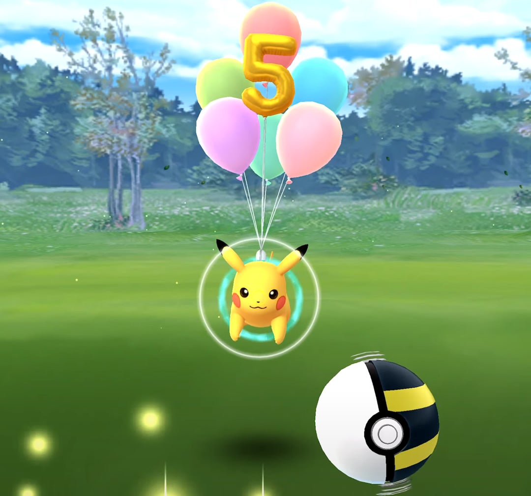 Image for Pokemon Go Flying Pikachu: how to catch the 5th anniversary balloon Pikachu