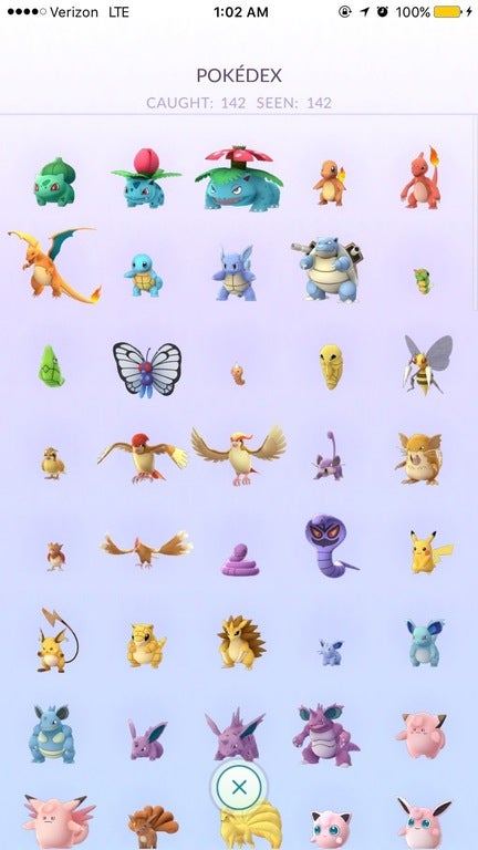 Image for Pokemon Go player in the US has caught all available 142 Pokemon