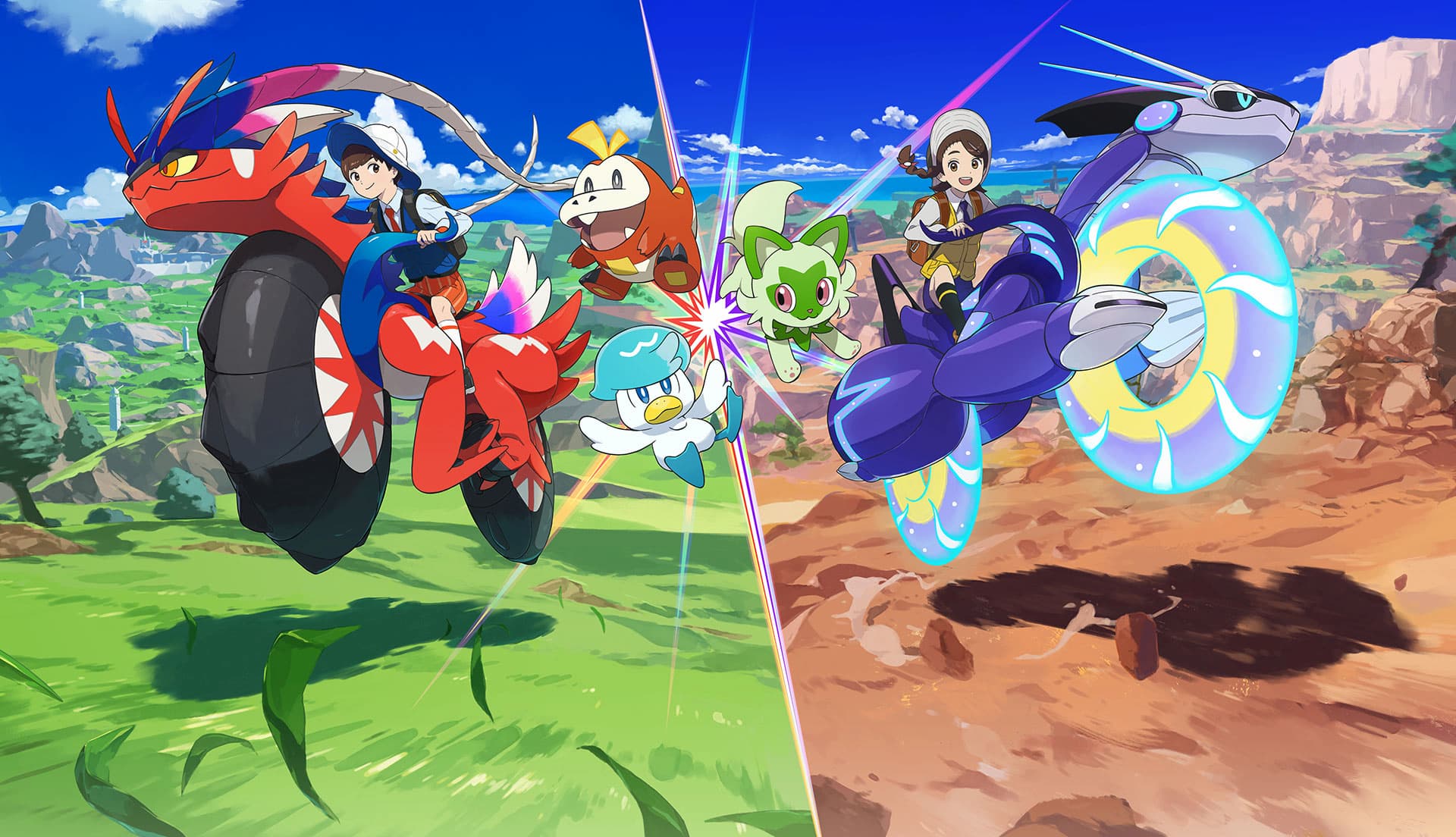 Image for Pokemon Scarlet and Violet stream details Terastel forms, ridable Legendaries, and Tera Raids