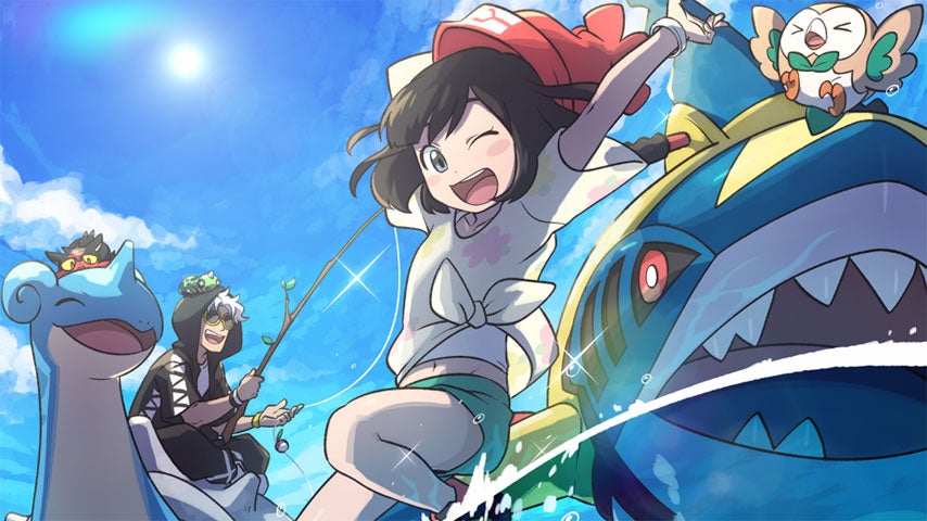 Image for You can lend a hand in Pokemon Sun & Moon's 7th Global Mission by going fishing