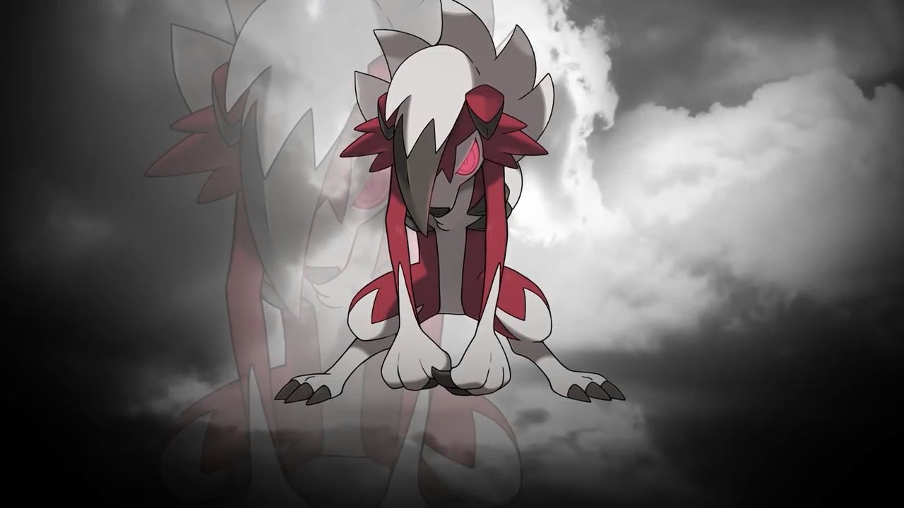 Image for Here's a look at Pokemon Sun and Moon's Midnight Form Lycanroc being distributed next week