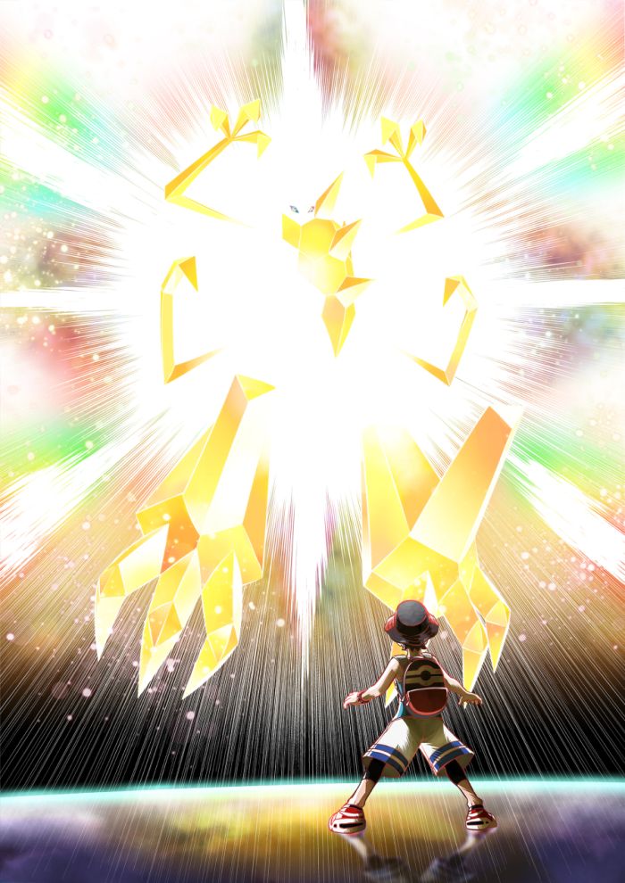 Image for Pokemon Ultra Sun and Moon: video teases a bright Necrozma after it "stole the light" of Ultra Megalopolis, details Battle Points