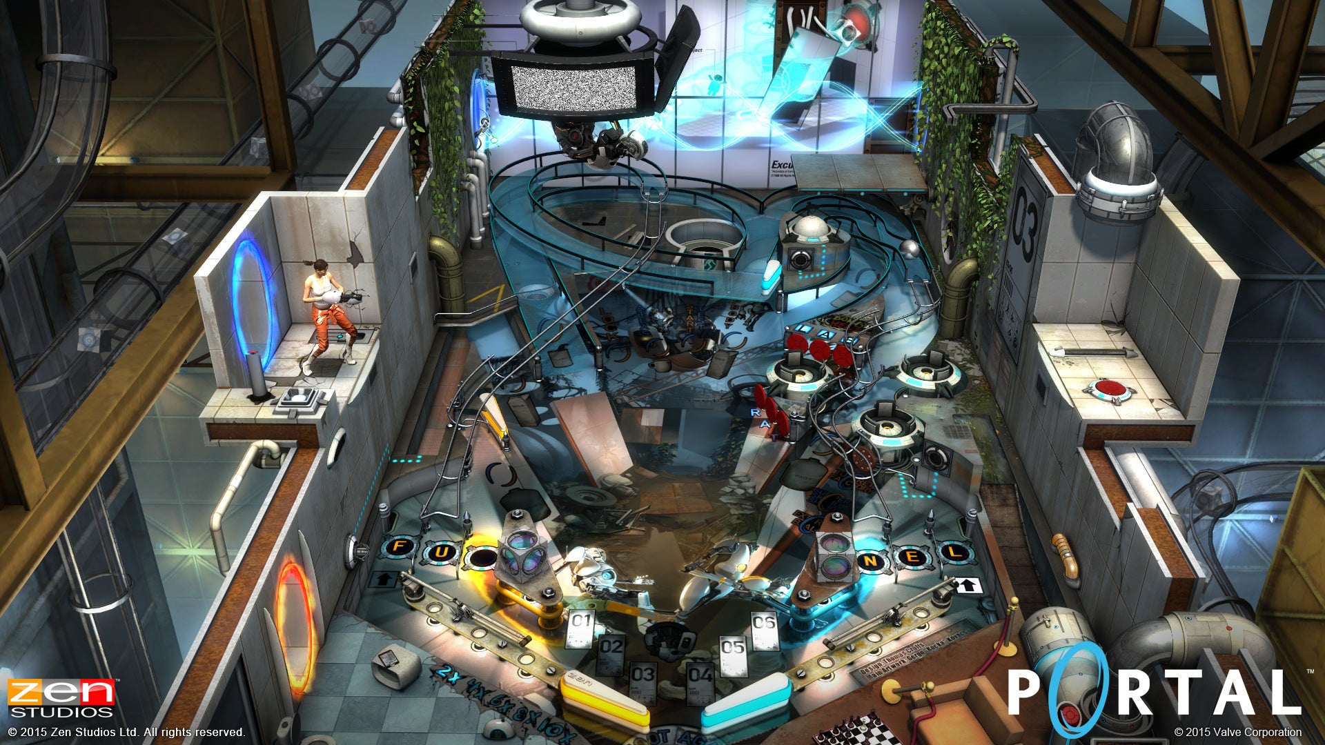 Image for A Portal-themed pinball table is coming to Zen Pinball later this month