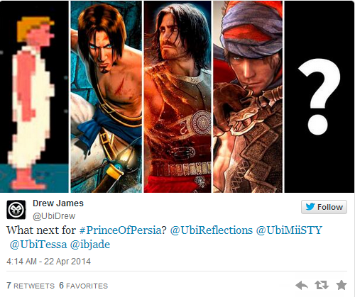 Image for Prince of Persia title teased by Ubisoft Reflections engineer, then promptly pulled