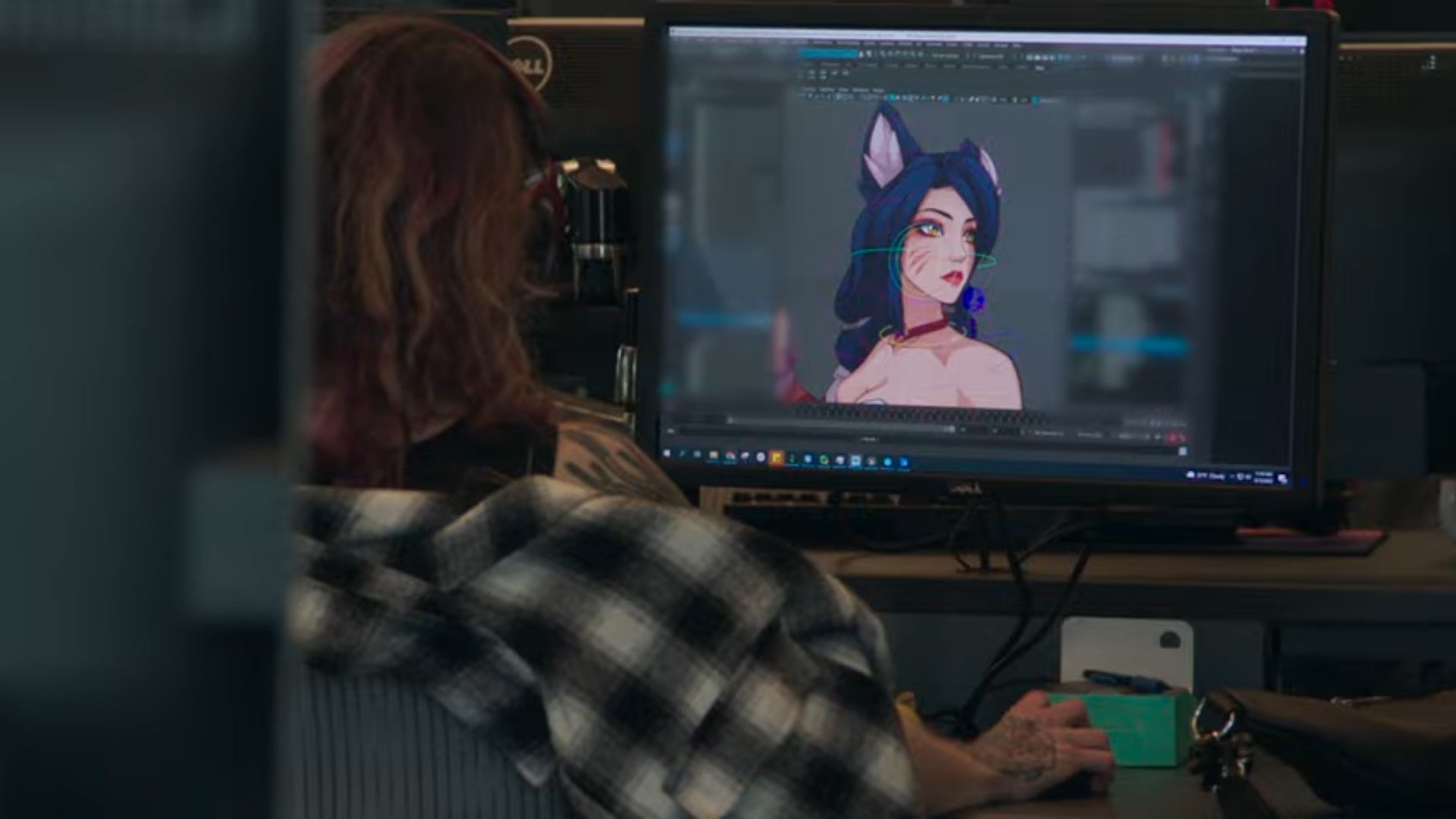 Ahri being modelled in Project L