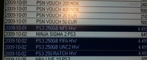 Image for Swedish GameStop database lists four 250Gb PS3 Slim bundles