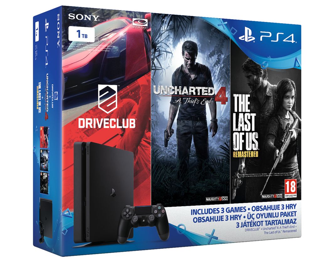 Three PS4 1TB bundles coming next each contains Uncharted 4 and two other games | VG247