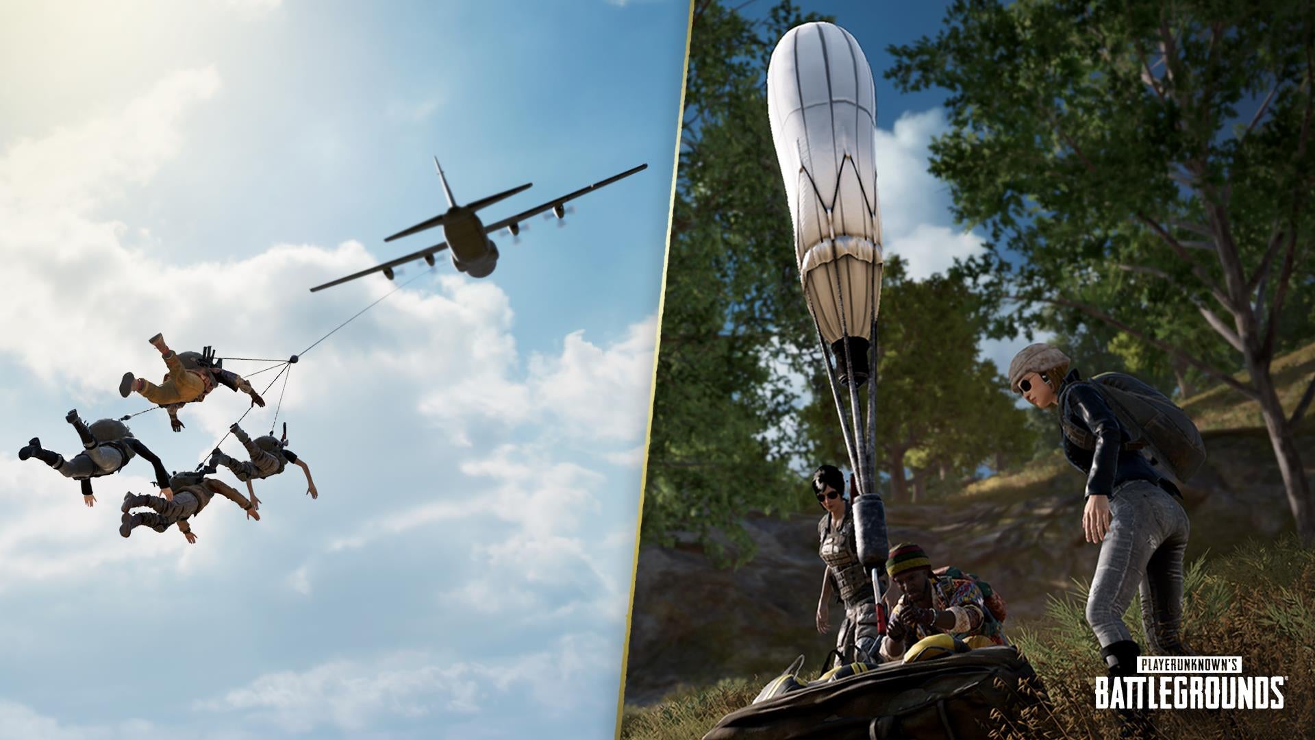 Image for PUBG introduces MGS-style Fulton balloons