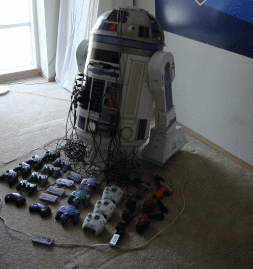 Image for This R2D2 droid is actually 8 consoles and a projector