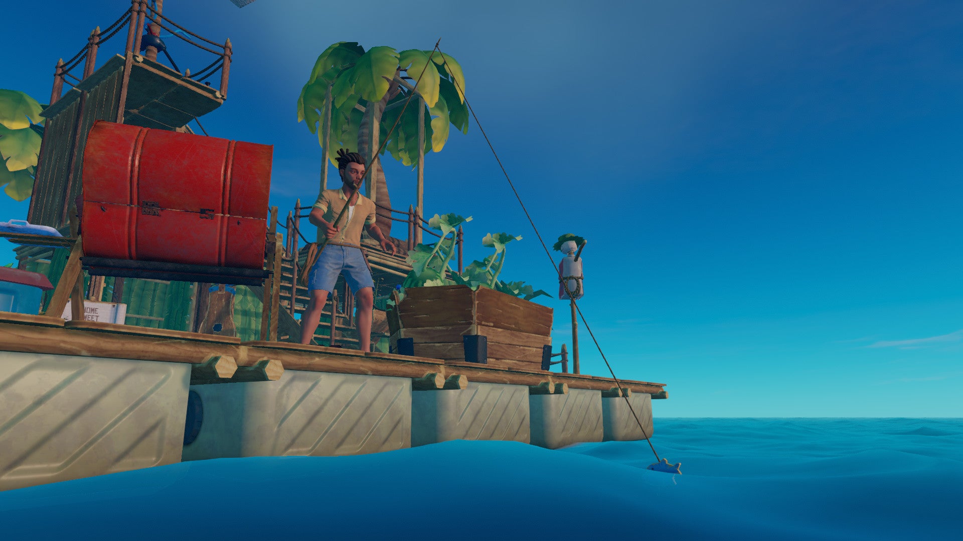 How to fish and get fishing bait in Raft VG247