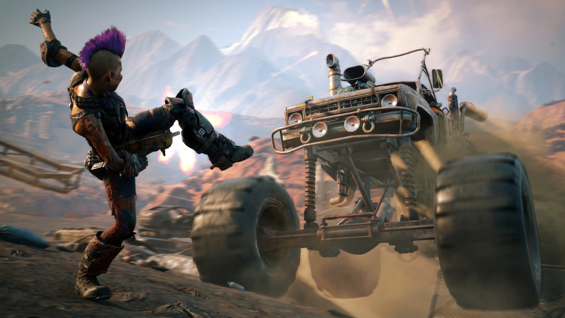 Image for Rage 2's Vehicle Combat Needs Some Tuning, but is Already Producing Wild Gameplay Sequences