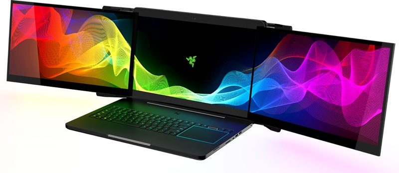 Image for Two of Razer's triple-monitor laptops were stolen at CES 2017