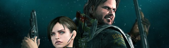Image for Resident Evil: Revelations website opens, mentions a couple of gameplay options