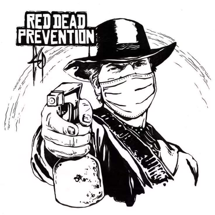 Red dead prevention shirt clearance