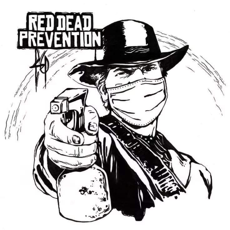 Image for Red Dead Prevention quarantine shirt is now available online