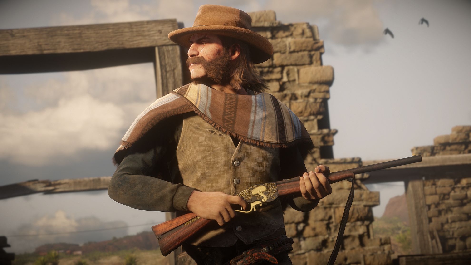 Image for Red Dead Online: get 30% bonus cash and XP in all Free Roam Missions, free Respectful Bow emote
