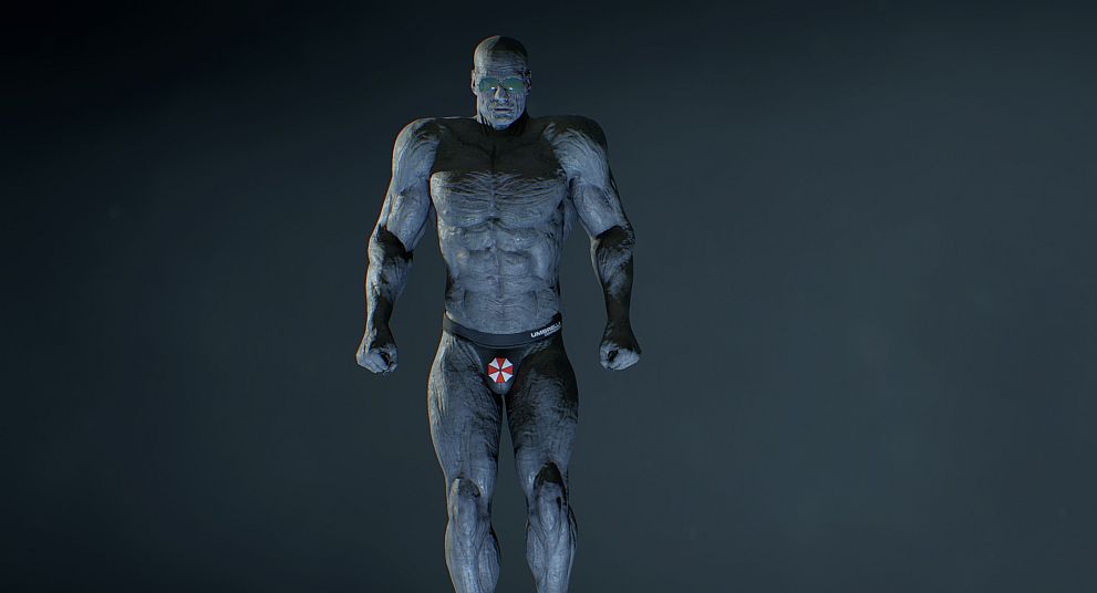 Image for Resident Evil 2 speedo mod for Mr. X is rather terrifying