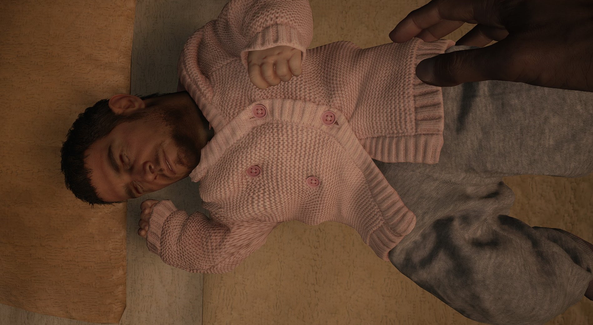 Image for Someone replaced baby Rose with Chris Redfield in Resident Evil Village and it's horrifying