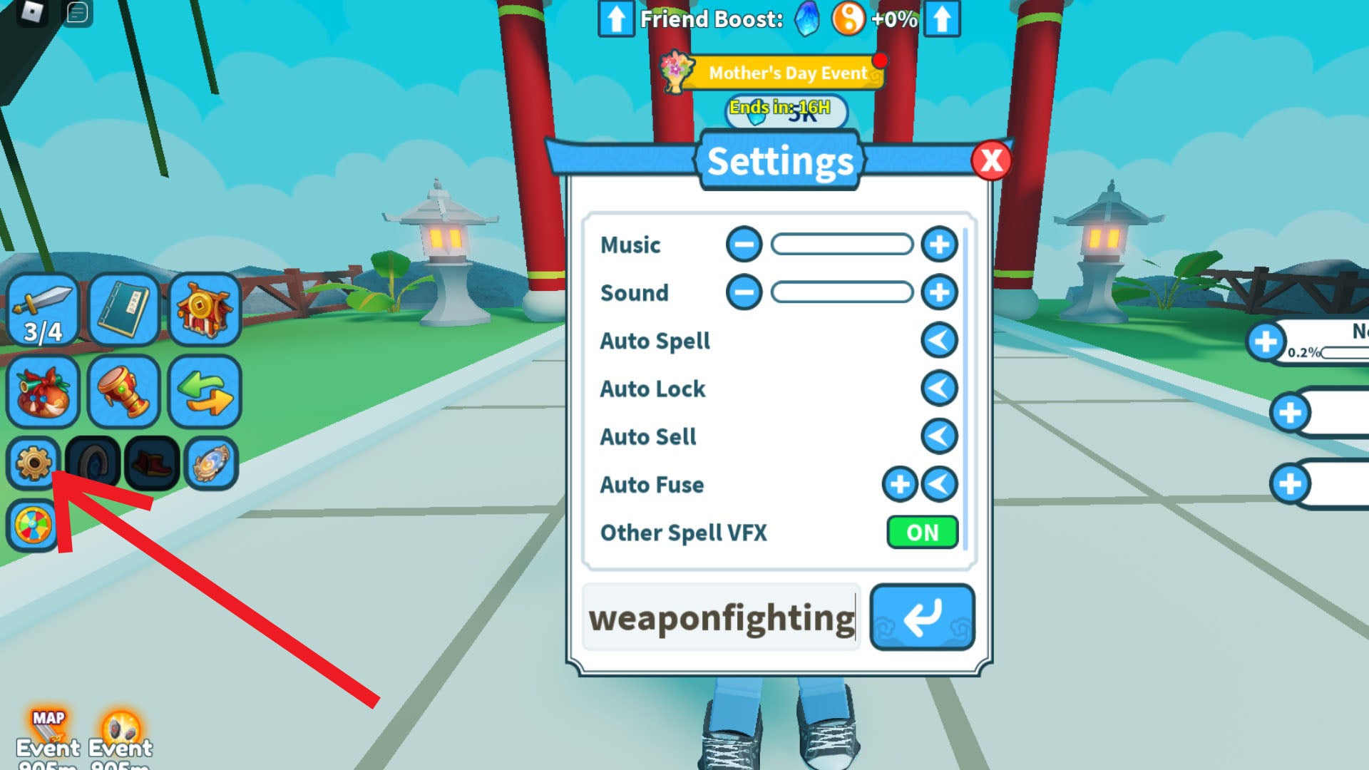 roblox weapon fighting simulator code redemption menu