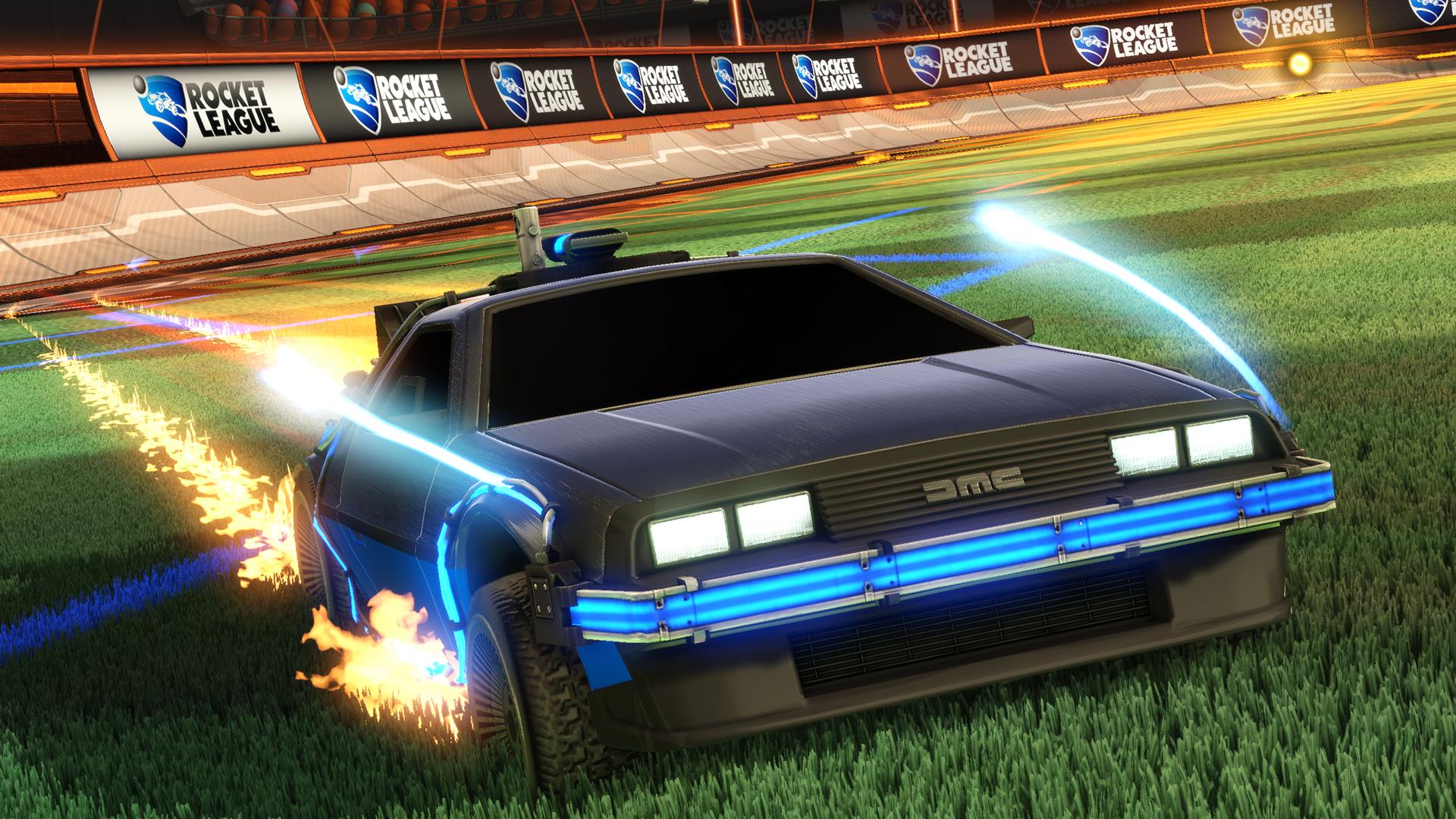 Image for Rocket League is getting Back to the Future's DeLorean Time Machine