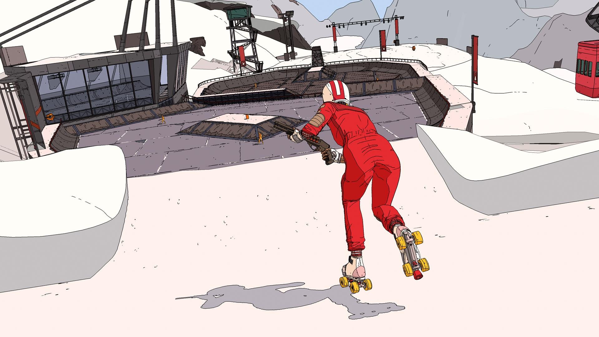 Image for Rollerdrome makes roller skating exciting by adding guns