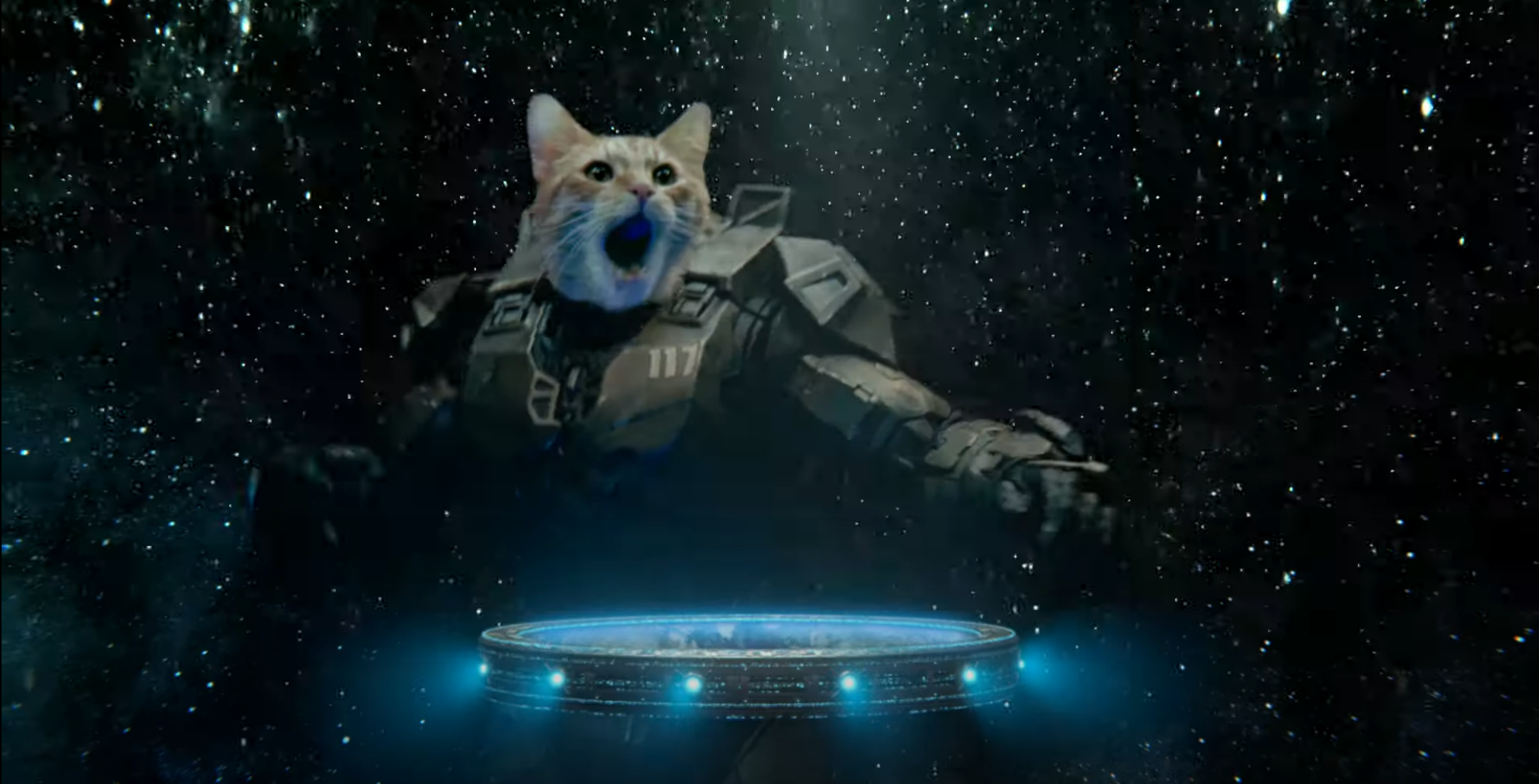 Image for Master Chief is a small, red DJ cat according to a new ad directed by Taika Waititi