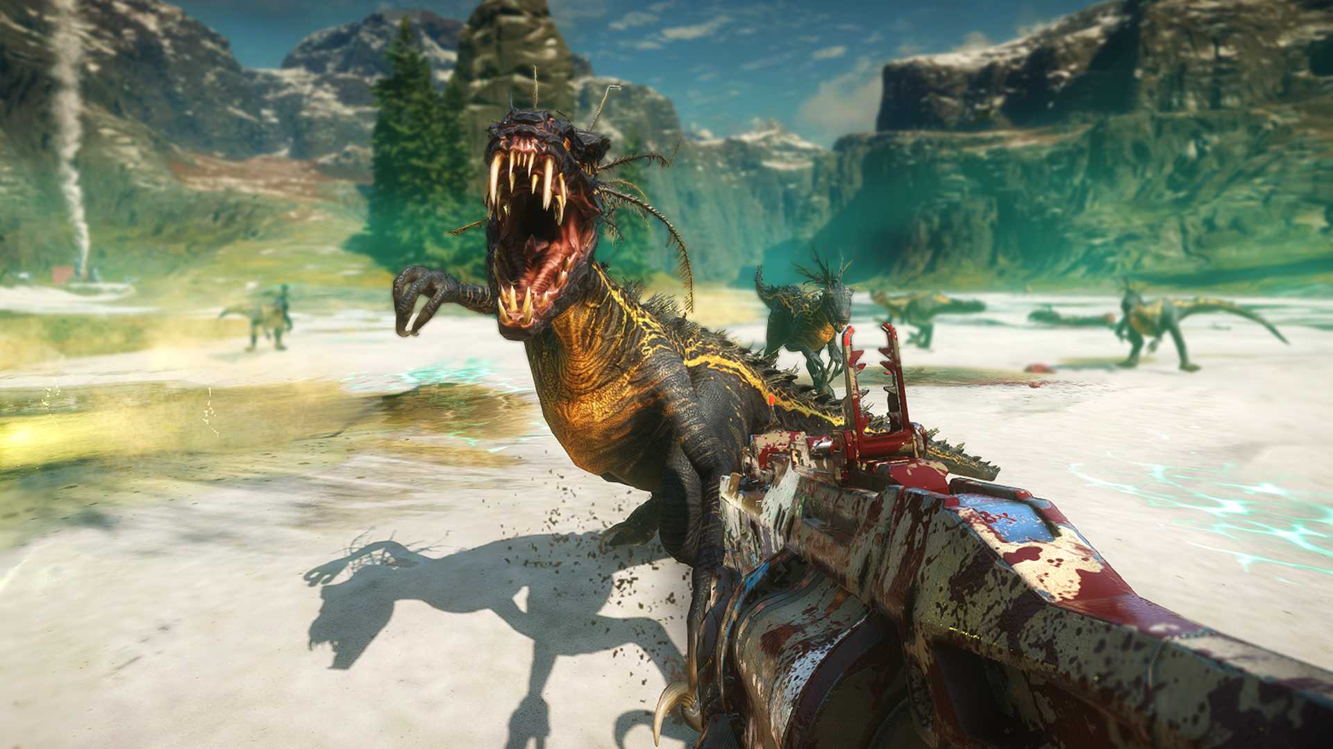 Image for Dinosaur blasting game Second Extinction now available through Steam Early Access