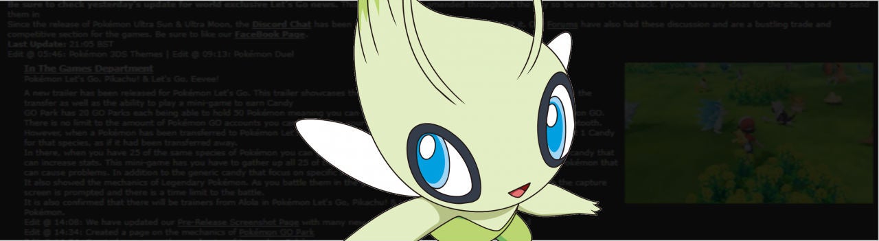 How Serebii Has Remained the Most Important Pokemon News Site for Nearly 20  Years | VG247