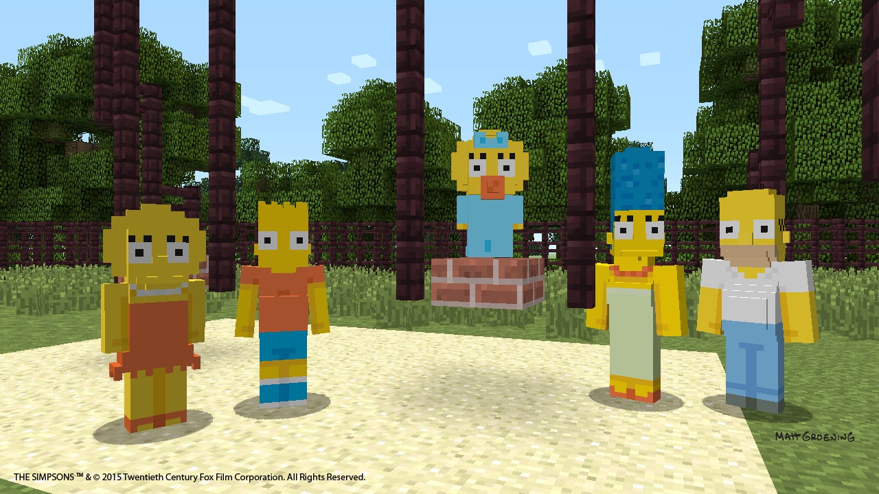 Image for Bart, Homer and the rest of the gang are coming to Minecraft on Xbox systems
