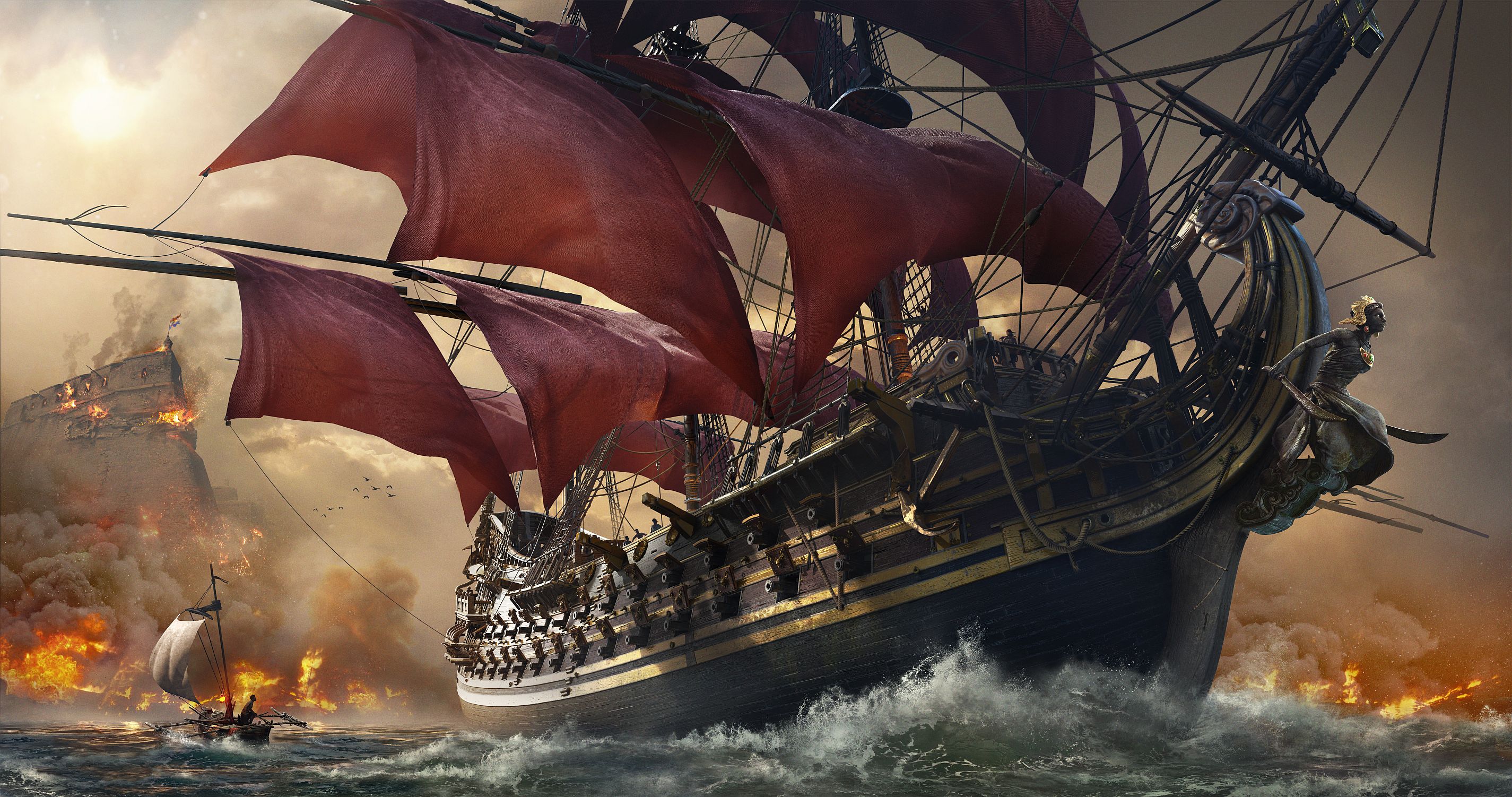 Image for Skull and Bones trailers outline ship customization, the world, pirate lairs, and weapons
