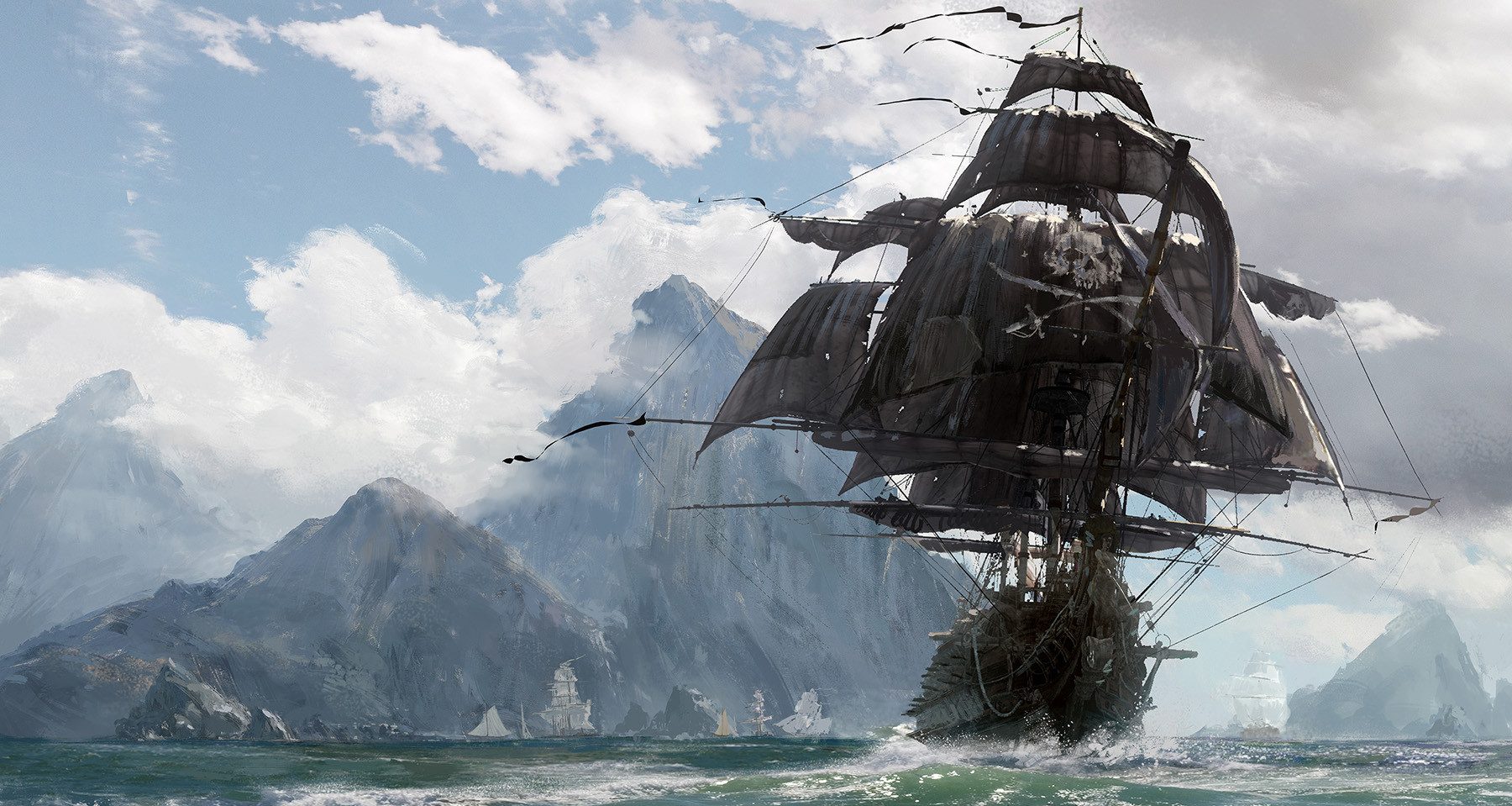 Image for Skull and Bones leaked technical test footage shows off battles, customization, exploration, more