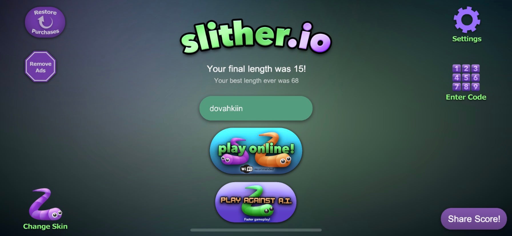 Slither IO codes Feb 2023 Cosmetics Skins and more - 1