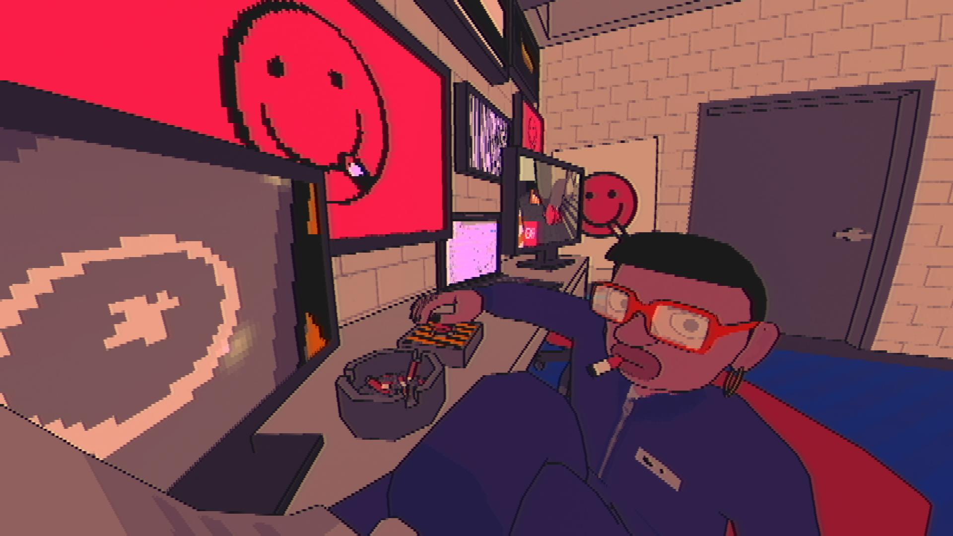 Check out this cat with two assholes in weirdo graffiti game Sludge Life - 81