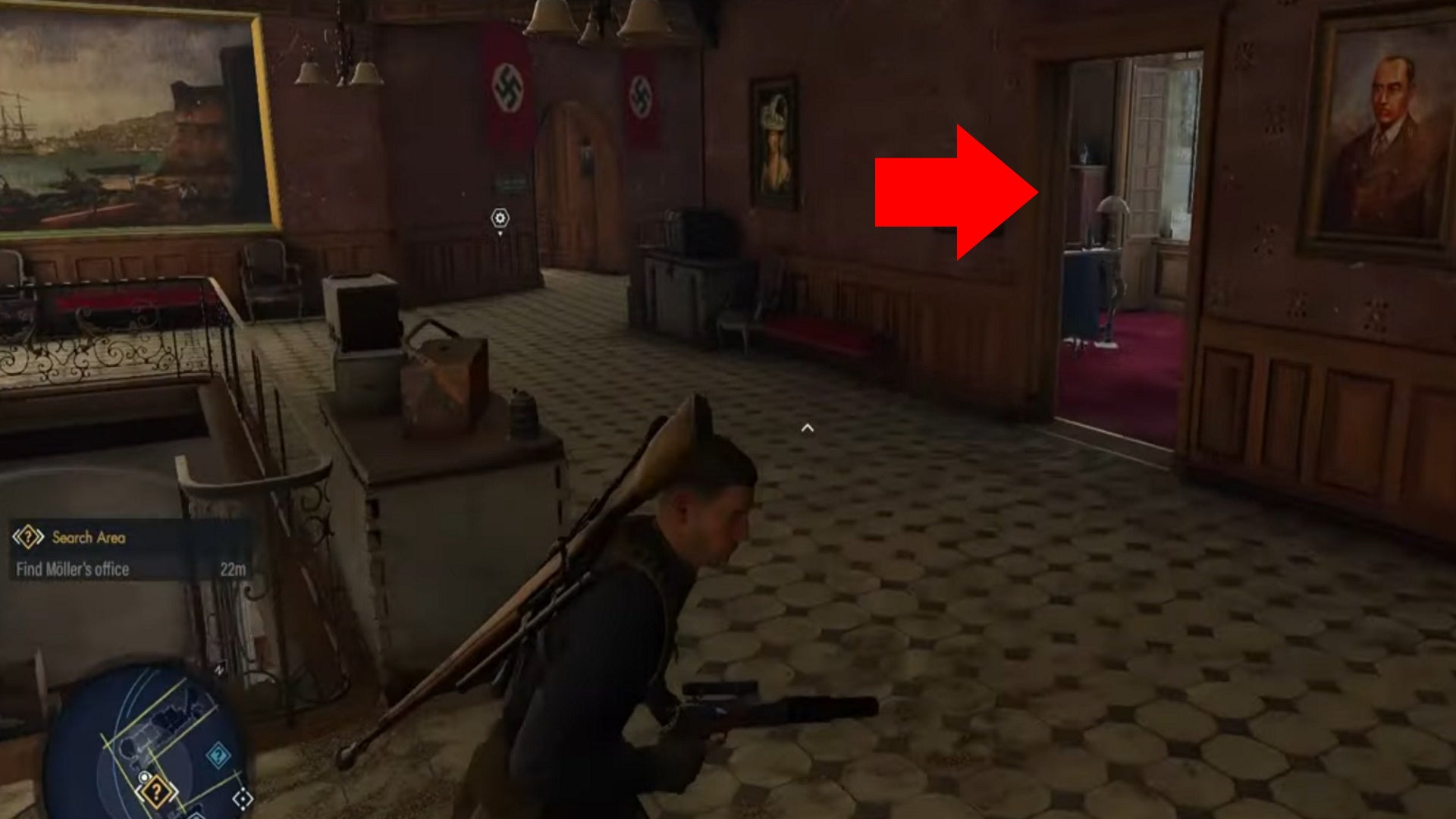 Where to find the stolen antiques in Sniper Elite 5 - 97