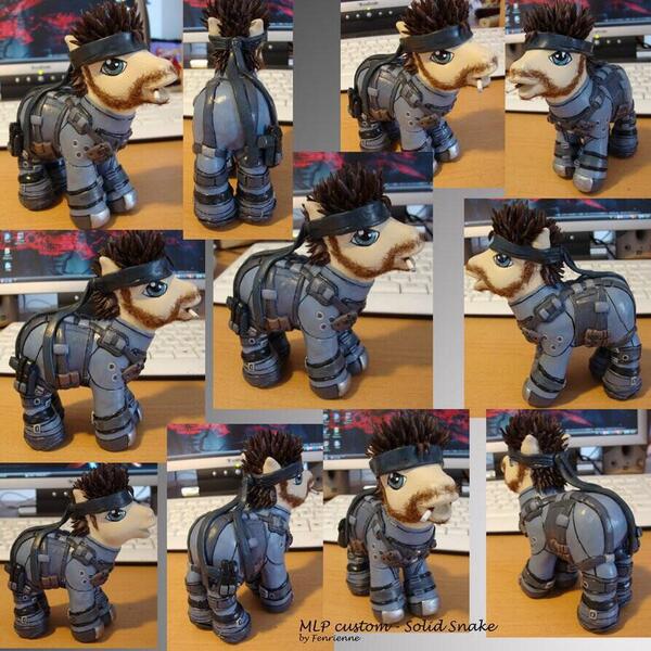 Image for Here's Solid Snake in My Little Pony form