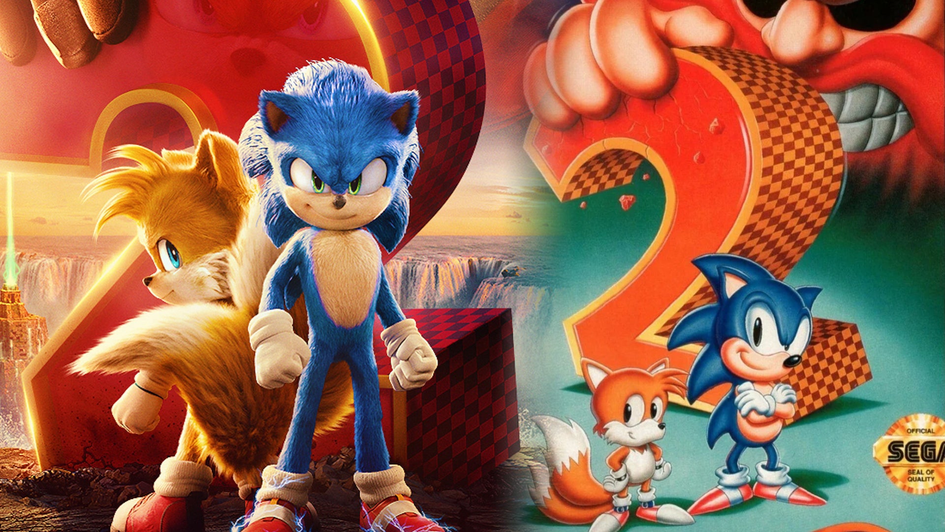 Image for Amazing Sonic the Hedgehog 2 movie poster goes hard on Mega Drive nostalgia
