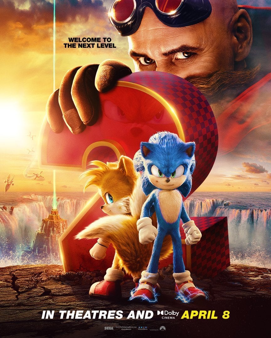 Amazing Sonic the Hedgehog 2 movie poster goes hard on Mega Drive nostalgia  | VG247